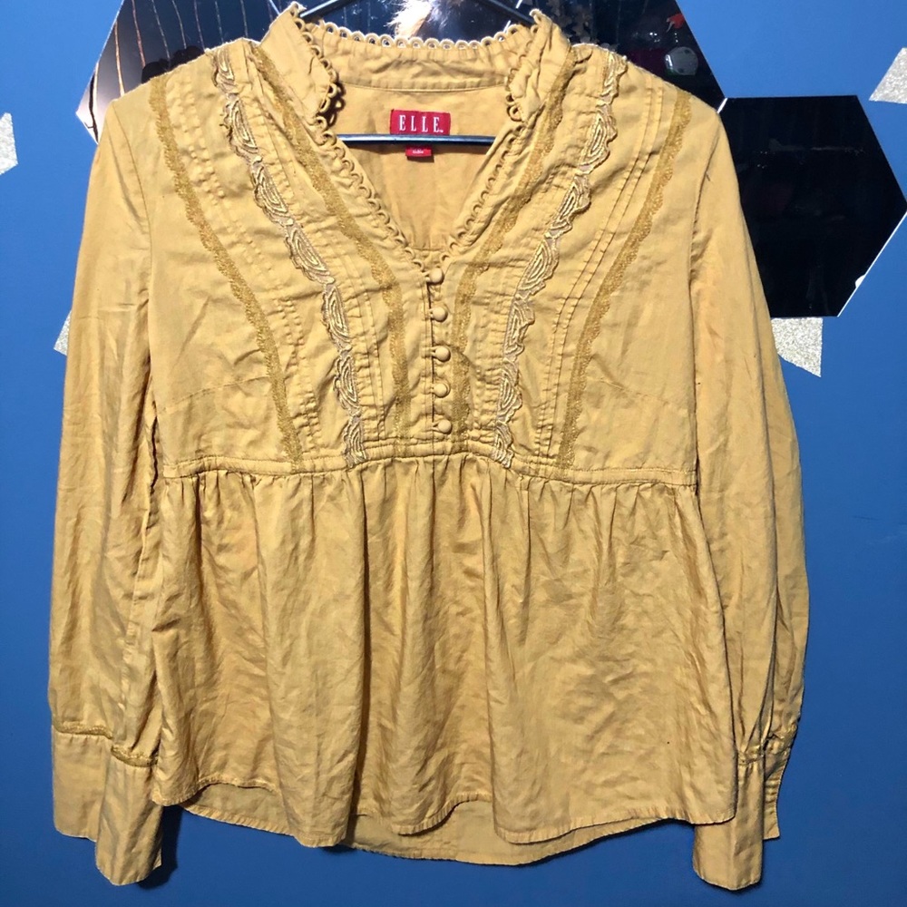 ELLE Yellow Blouse